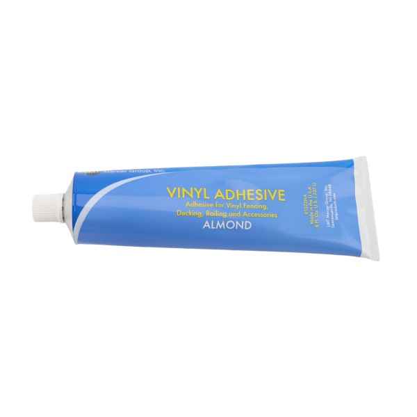 Vinyl Glue Adhesive for Vinyl Fence and Railing Glue 8 Oz Tube (Almond)