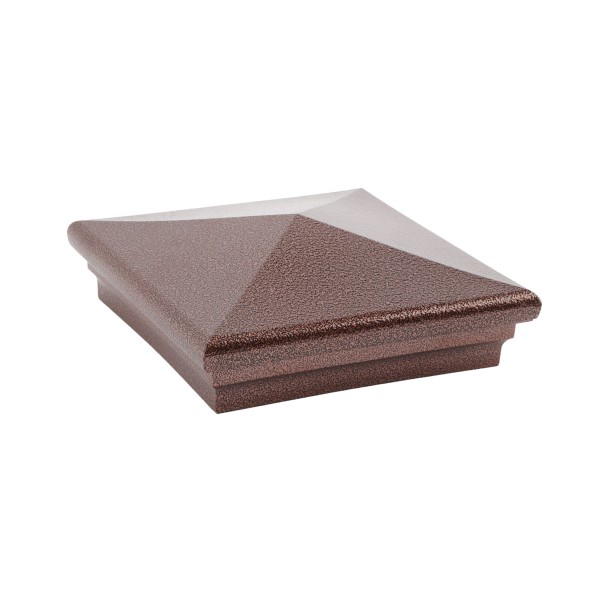 5.625" Neptune Style Vinyl Post Cap for Vinyl Fence and Railing (Antique Copper)