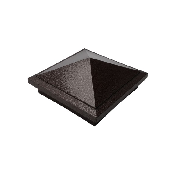5.625" Haven Style Vinyl Post Cap for Vinyl Fence and Railing (Antique Brown)