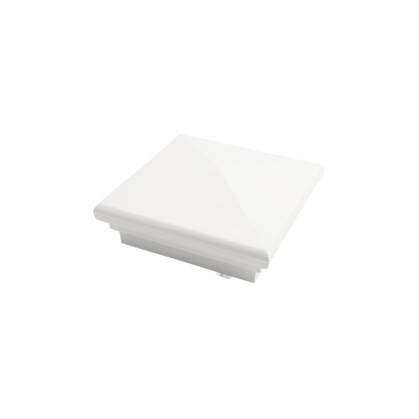 4.5" sq Neptune Vinyl Post Cap - White - LMT-1567W