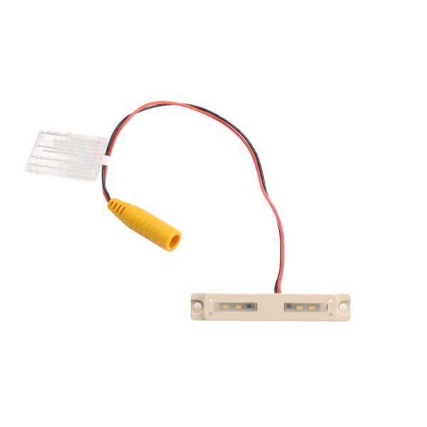 3K Low Voltage Under Rail LED Light 3" for Vinyl Fence and Railing (Warm White) Beige