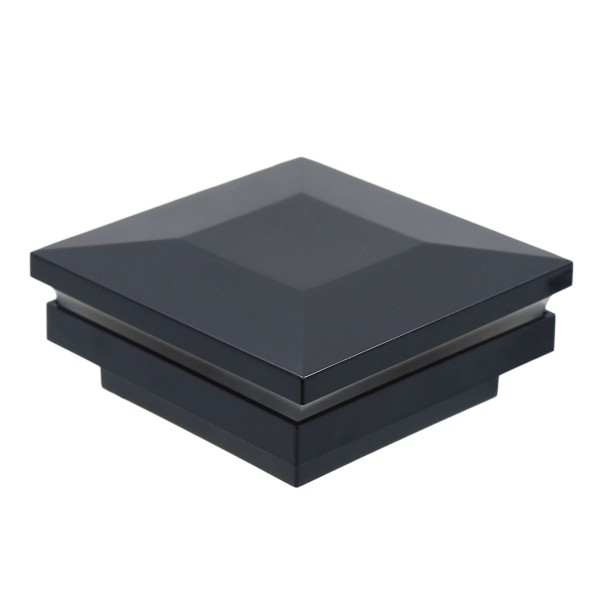 2 1/2” Sq. Ornamental Low Voltage Combo Post Cap (Black Shown)