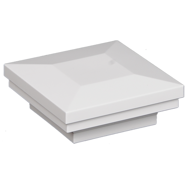 4" Sq. Ornamental Downward Low Voltage Post Cap