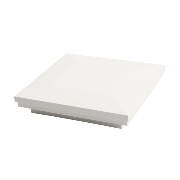 4 1/2" Sq. Ornamental Downward Low Voltage LED Lighted Post Cap - 1793W-3K - White