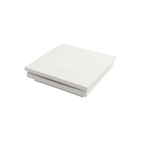 4 1/2" Sq. Ornamental Low Voltage LED Lighted Post Cap - 1795W-3K - White