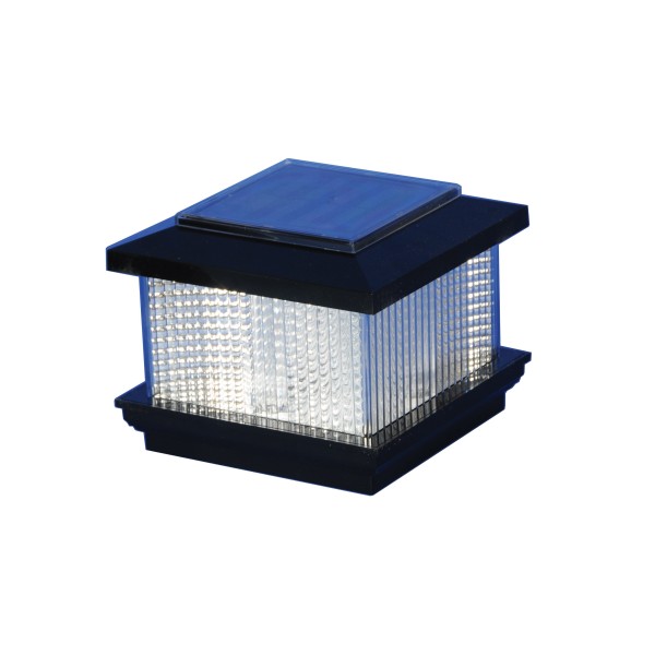 4" Sq. Galaxy Solar Post Cap | Black 
