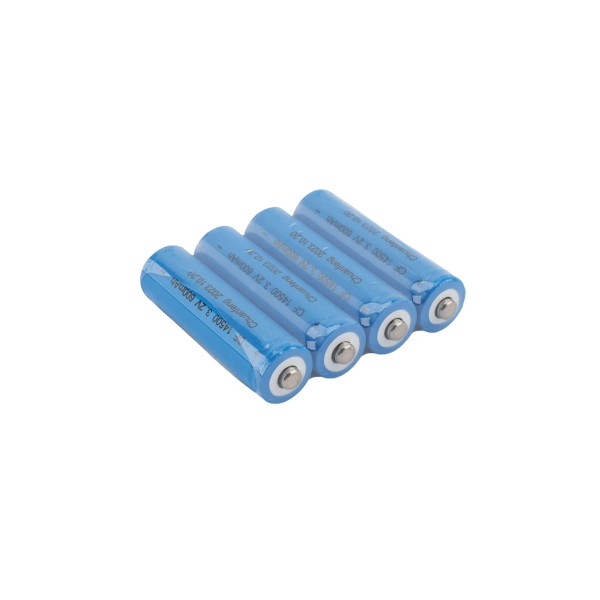 4-Pack Rechargeable Replacement 3.2V AA Batteries for Solar Post Cap Lights