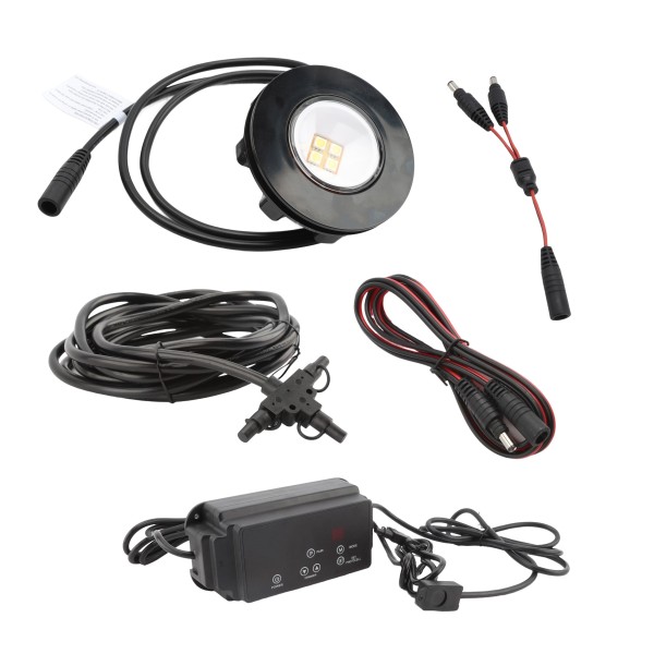 ZipUp 9-Piece 1-Watt Ceiling & Under Deck Lights (5000K Cool White) - Black