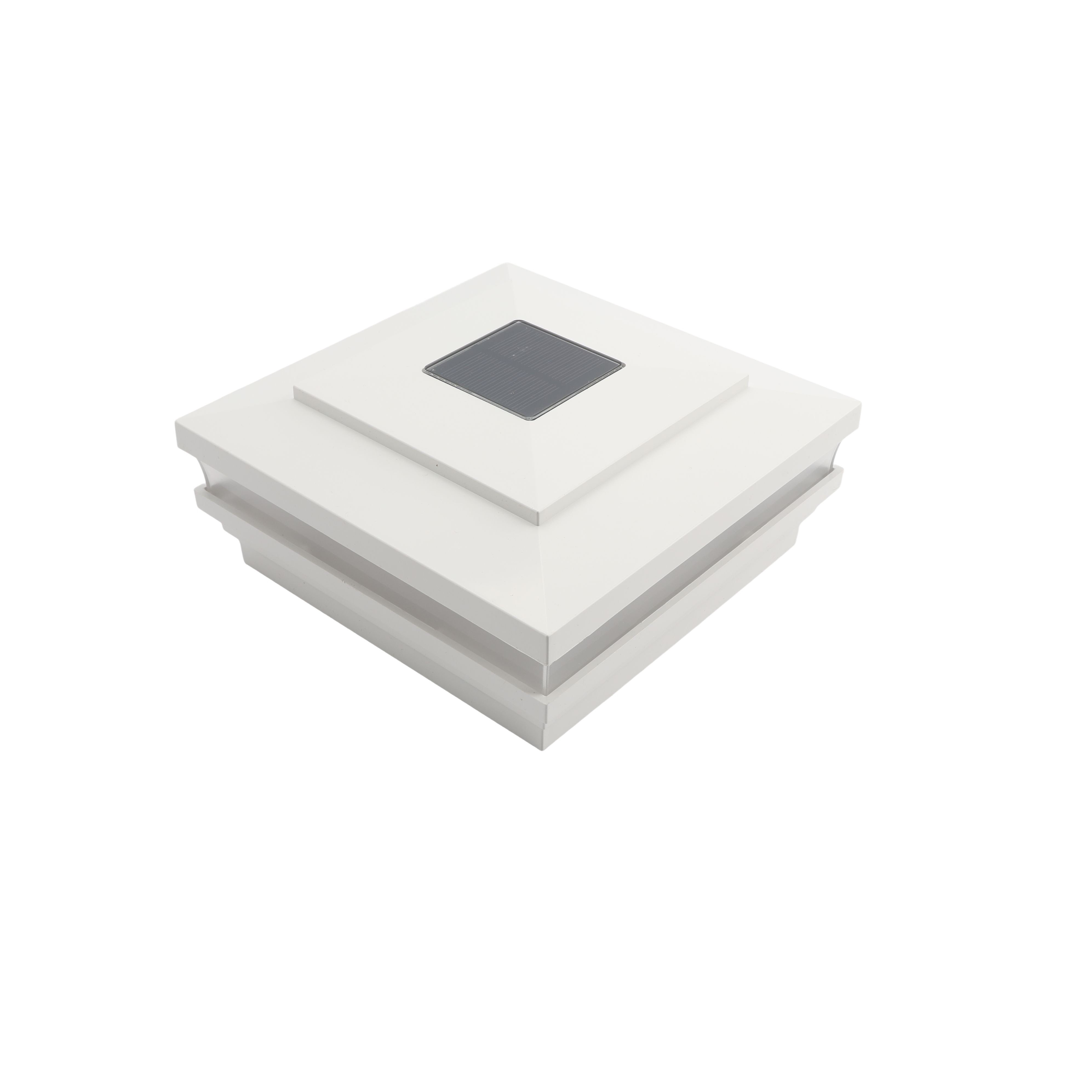 Solar led fence post caps top