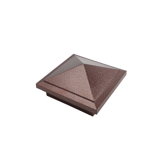 4" X 4" Haven Style Vinyl Post Cap for Vinyl Fence and Railing (Antique Copper)