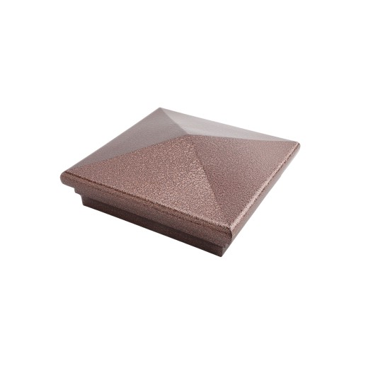 5X5 Neptune Style Vinyl Post Cap for Vinyl Fence and Railing (Antique Copper)