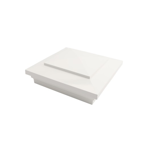 LMT-1499W 5" x 5" Cape May Post Cap - White