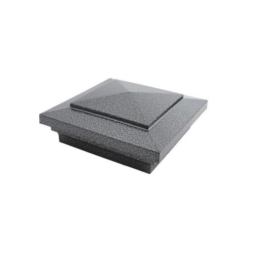 4.5" sq Cape May Vinyl Post Cap - Antique Gray - LMT-1566AGR