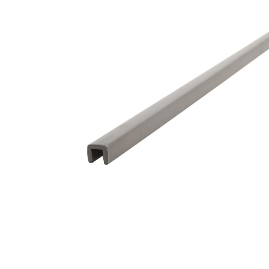 96" Under Rail U-Channel Lighting for Vinyl Fence and Railing (Black)