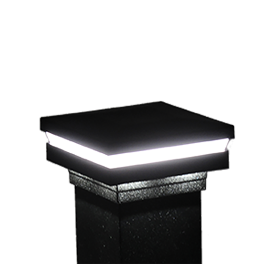 2" Sq. Ornamental Low Voltage Combo Post Cap