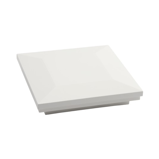 4 1/2" Sq. Ornamental Downward Low Voltage LED Lighted Post Cap - 1793W-5K - White