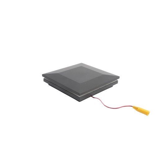 5 1/2" Sq. Ornamental Low Voltage LED Lighted Combo Vinyl Post Cap for Vinyl Fence and Railing