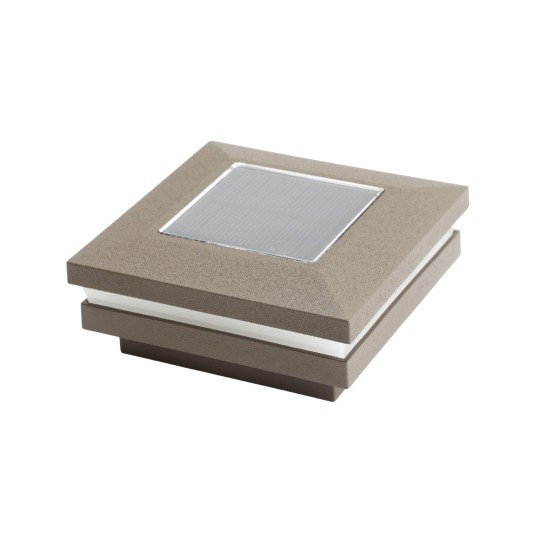 3" Sq. Ornamental Solar Light Post Cap (Default)