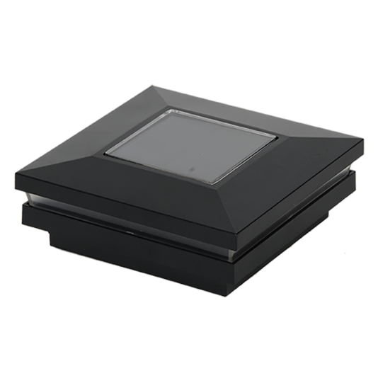 3.5" Sq. Ornamental Solar Light Post Cap 