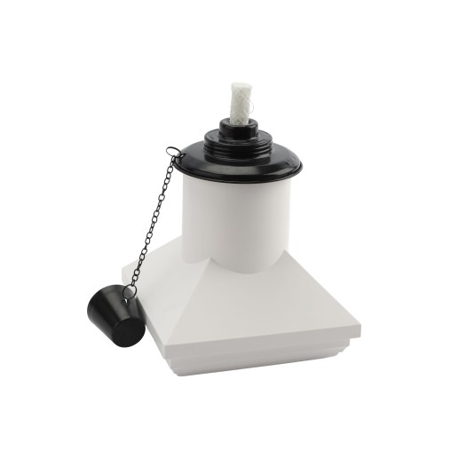 BuzzCap 5" x 5" or 4" x 4" Mosquito Torch Post Cap - White