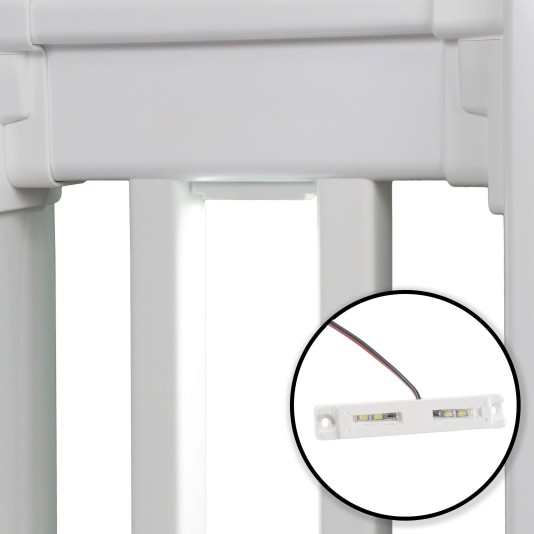 LMT-1649 3" Low Voltage LED Under Rail Light (White Installation Shown As Example)