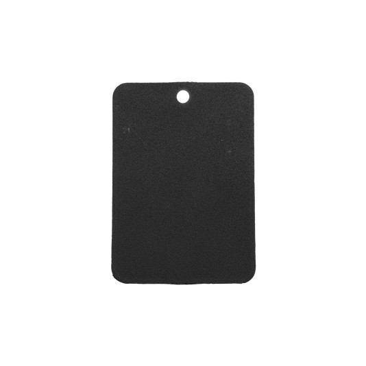 Matte Black Color Sample Swatch Piece