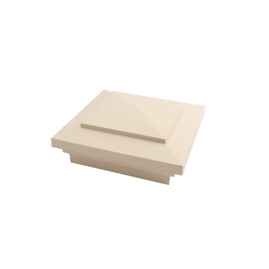 4X4 Cape May Vinyl Post Cap for Vinyl Fence and Railing (Beige)