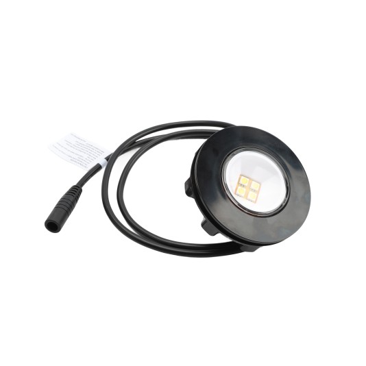 ZipUp 1-Watt Ceiling & Under Deck Light w/ Twist Connection & Gaskets - Black (simple_unboxed)