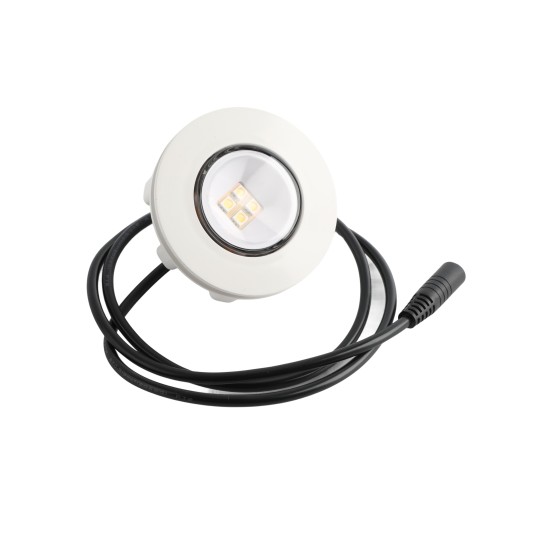 ZipUp 1-Watt Ceiling & Under Deck Light w/ Twist Connection & Gaskets - White (simple_unboxed)