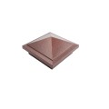3.625" x 3.625" Haven Style Vinyl Post Cap for Vinyl Fence and Railing (Antique Copper)