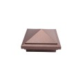3.625" x 3.625" Haven Style Vinyl Post Cap for Vinyl Fence and Railing (Antique Copper)