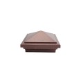 3.625" x 3.625" Haven Style Vinyl Post Cap for Vinyl Fence and Railing (Antique Copper)