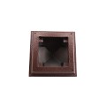 3.625" x 3.625" Haven Style Vinyl Post Cap for Vinyl Fence and Railing (Antique Copper)