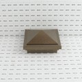 3.625" x 3.625" Haven Style Vinyl Post Cap for Vinyl Fence and Railing (Antique Gold)