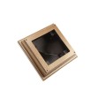 3.625" x 3.625" Haven Style Vinyl Post Cap for Vinyl Fence and Railing (Antique Gold)