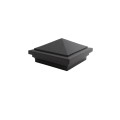 3.625" x 3.625" Haven Style Vinyl Post Cap for Vinyl Fence and Railing (Hammertone Black)
