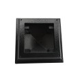3.625" x 3.625" Haven Style Vinyl Post Cap for Vinyl Fence and Railing (Hammertone Black)