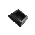 3.625" x 3.625" Haven Style Vinyl Post Cap for Vinyl Fence and Railing (Hammertone Black)