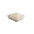 4" X 4" Haven Style Vinyl Post Cap for Vinyl Fence and Railing (Almond)