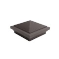 4" X 4" Haven Style Vinyl Post Cap for Vinyl Fence and Railing (Antique Brown)