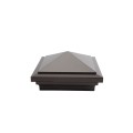 4" X 4" Haven Style Vinyl Post Cap for Vinyl Fence and Railing (Antique Brown)