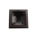 4" X 4" Haven Style Vinyl Post Cap for Vinyl Fence and Railing (Antique Brown)