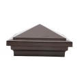 LMT-1472AB 4X4 Haven Post Cap - Antique Brown