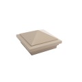 4" X 4" Haven Style Vinyl Post Cap for Vinyl Fence and Railing (Khaki)