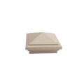 4" X 4" Haven Style Vinyl Post Cap for Vinyl Fence and Railing (Khaki)