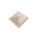 4" X 4" Haven Style Vinyl Post Cap for Vinyl Fence and Railing (Khaki)
