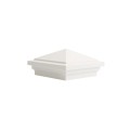 4" X 4" Haven Style Vinyl Post Cap for Vinyl Fence and Railing (White)