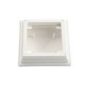 4" X 4" Haven Style Vinyl Post Cap for Vinyl Fence and Railing (White) (simple6)