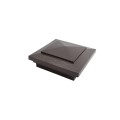 3.625" Cape May Style Vinyl Post Cap for Vinyl Fence and Railing (Antique Brown)