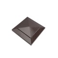 3.625" Cape May Style Vinyl Post Cap for Vinyl Fence and Railing (Antique Brown)
